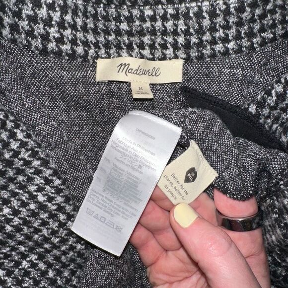 Madewell Medium Redford Houndstooth Button Down Collared Women’s Jacket EUC - Picture 7 of 12
